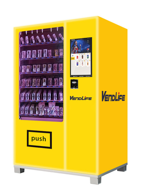 Pink Lashes Hair Bundles Wigs Cosmetic Vending Machine Robot Advertising