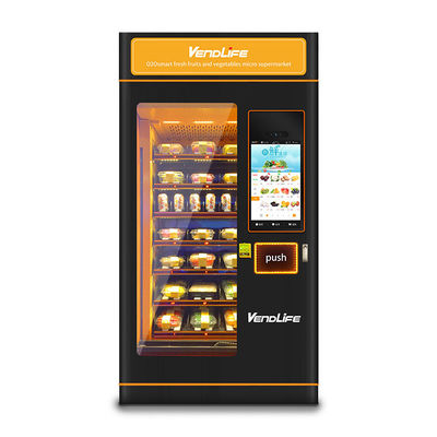 2021  Newly Freshly Vegetables And Fruits Automatic Drink Vending Machine For Shopping Mall And Market