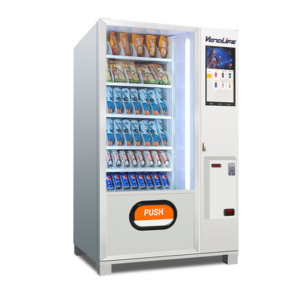 Coin&bill Operated Outdoor Snack Drink Combo Vending Automatic Noodles Refrigerated Vendlife Vending Machine